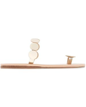 Ancient Greek Sandals Dirki Disc-Embellished Sandals - White