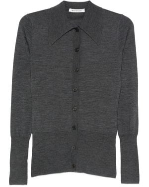Mark Kenly Domino Tan Geknöpfter Cardigan - Grau