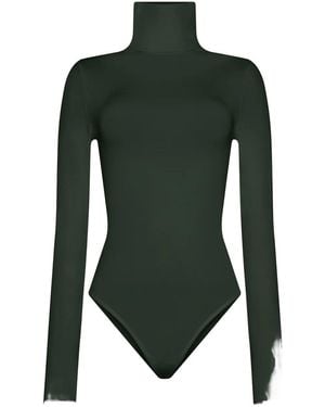 Wolford Turtleneck Long-Sleeve Bodysuit - Green