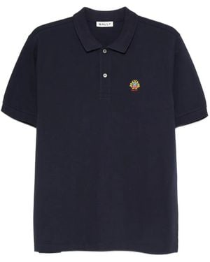 Bally Poloshirt mit Logo-Patch - Blau