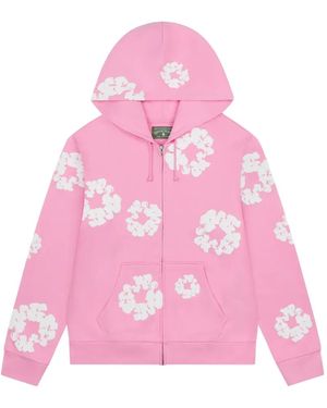 DENIM TEARS Sweat Zippé À Capuche - Pink