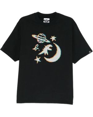 SPORT b. by agnès b. Pixel Galaxy Graphic-Print T-Shirt - Black