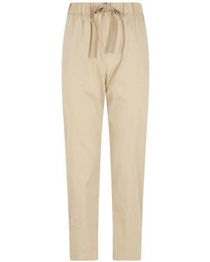 Semicouture Buddy Drawstring-Waist Trousers - Natural