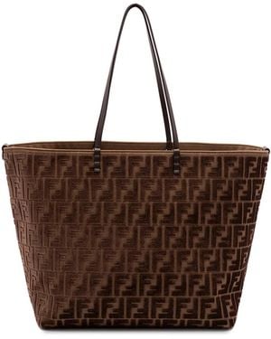 Fendi Roll Large Shopper - Brown