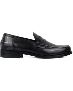 Alberto Fasciani Shiny Leather Loafers - Black