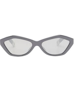 Jacquemus Bambino Geometric-Frame Sunglasses - White