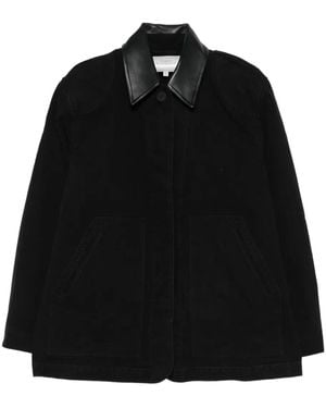 Studio Nicholson Abrigo con bolsillo de parche - Negro