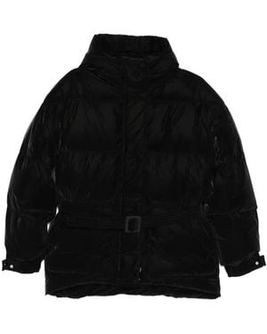 Ienki Ienki Doudoune À Taille Ceinturée - Black