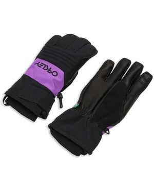 Oakley B1B Logo-Print Gloves - Black