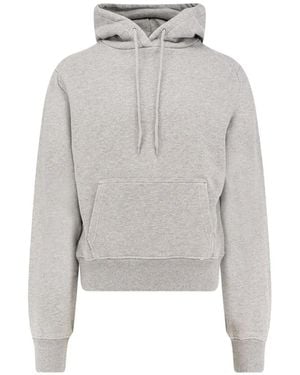 Entire studios Drawstring Kangaroo-Pocket Hoodie - White