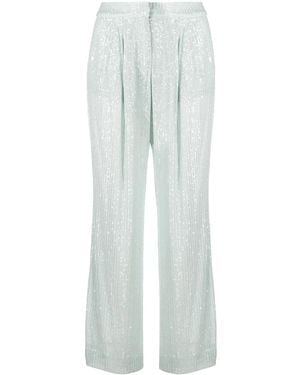 ROTATE BIRGER CHRISTENSEN Sequin-Embellished Trousers - Blue