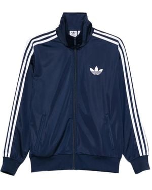adidas Felpa Firebird Adicolor Con Logo - Blu