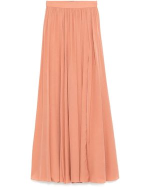 Elie Saab Silk Maxi Skirt - Orange