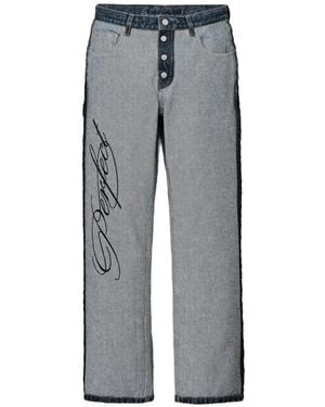 Marc Jacobs Vaqueros Perfect Imperfect A Rayas - Gris