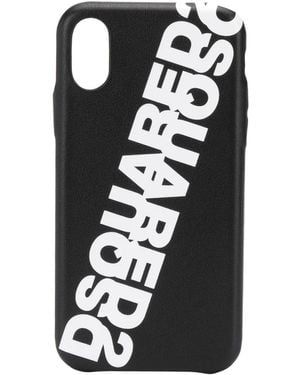 DSquared² Logo-Print Iphone X Case - Black