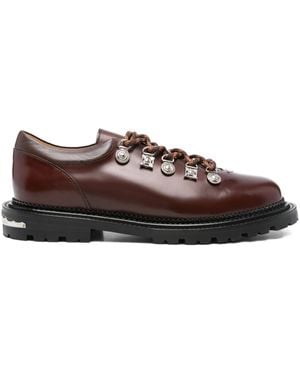 Toga Virilis Zapatos derby de piel con cordones - Marrón