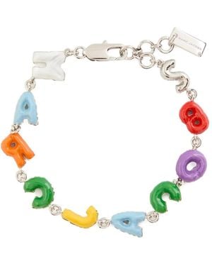 Marc Jacobs Logo-Lettering Bracelet - White