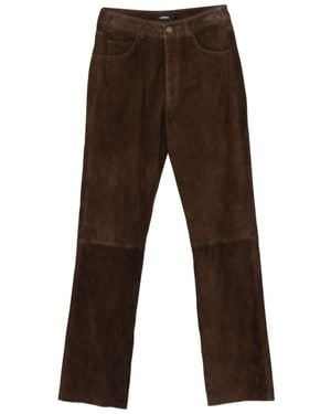 Arma Pantalon À Empiècements En Daim - Marron