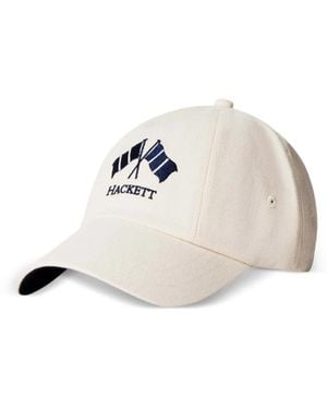 Hackett Logo-Embroidered Cap - White