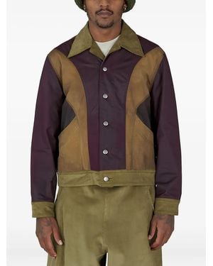 Nicholas Daley Hemdjacke Mit Kontrasteinsatz - Braun