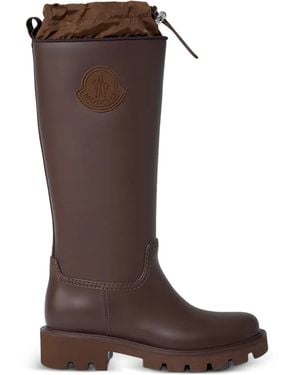 Moncler Layered Rain Boots - Brown