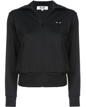 COMME DES GARÇONS PLAY Heart Logo-Patch Track Jacket - Black