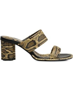 Ami Paris 65Mm Piano Sandals - Metallic