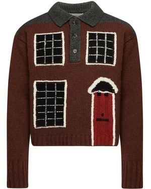 JW Anderson House プルオーバー - ブラウン