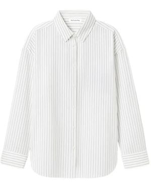 Frankie Shop Oana Fluid Button-Up Shirt - White