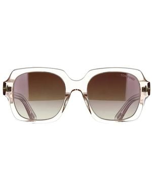 Tom Ford Occhiali Da Sole Squadrati - Marrone