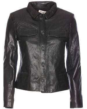 Zadig & Voltaire Liam Leather Jacket - Black