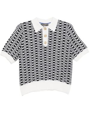 N.Peal Cashmere Polo Harlow - Blanc