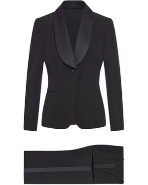 Giorgio Armani Satin-Finish Suit - Black