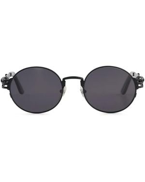 Jean Paul Gaultier The Black 55-3175 ラウンド サングラス - ブルー