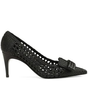 Sergio Rossi Braid Court Shoes - Black