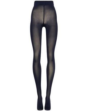 Wolford Velvet De Luxe 66 Tights - Blue