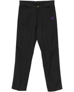 Needles Embroidery Trousers - Black