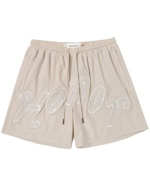 Honor The Gift Koffer-Shorts mit Logo-Stickerei - Natur
