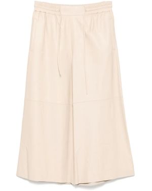 Yves Salomon Leather Trousers - Natural