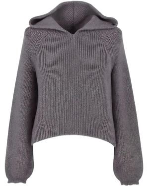 Twinset Hooded Jumper - Grey