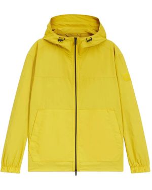 BOSS Hooded Zip-Up Raincoat - Yellow