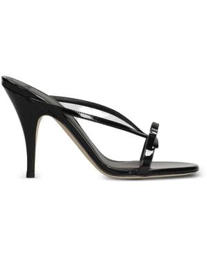 3Juin Natalia Bow-Detail Crossover-Strap Sandals - Black