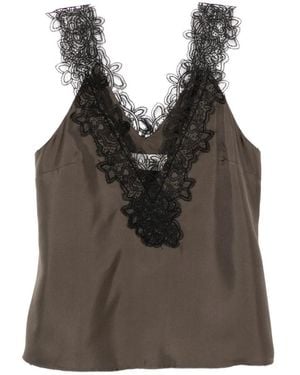 Rohe Lace-Embroidered Vest - Black