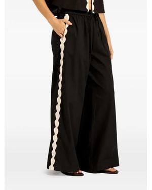 Seafolly Wide Leg Palazzo Trousers - Black