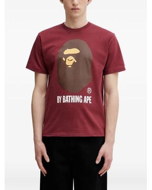 A Bathing Ape Graphic-Print T-Shirt - Red