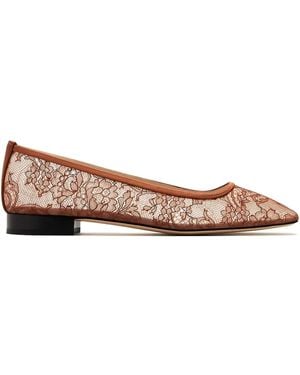 Andrea Wazen Julie Ballerinas mit Spitze - Braun