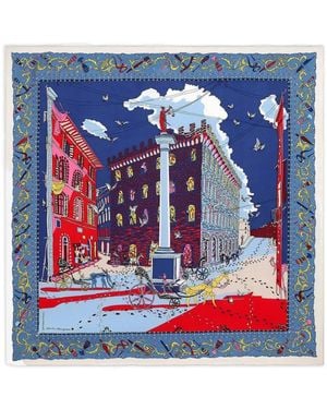Ferragamo Palazzo Spini-Feroni Scarf - Blue