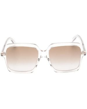 Saint Laurent Square-Frame Gradient-Lens Sunglasses - White