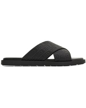Ferragamo ブラック モノグラム サンダル