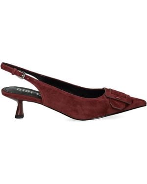 Bibi Lou Buckled Slingback Court Shoes - Brown